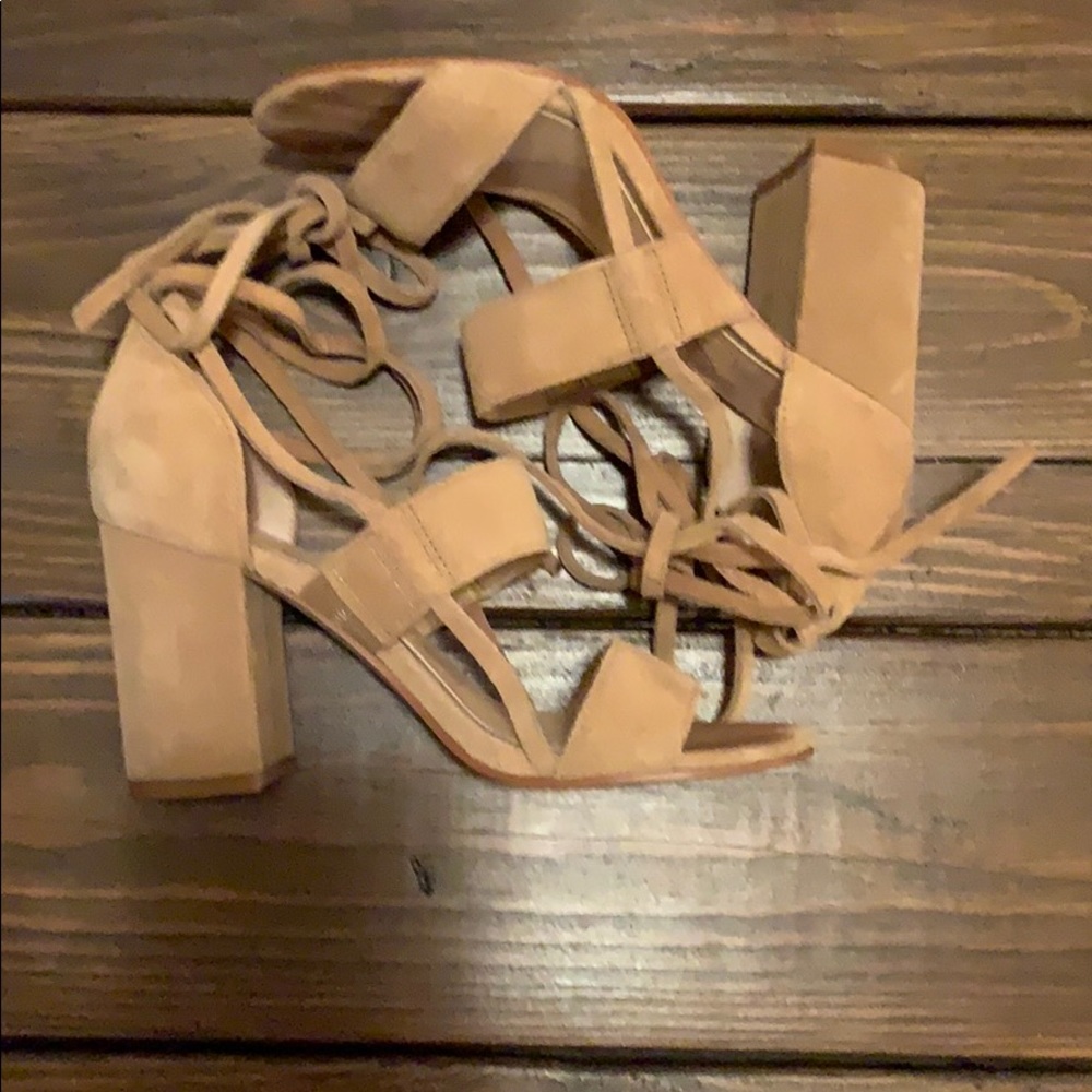 Jessica Simpson Ankle Wrap Block Heel